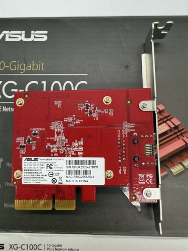 ASUS XG-C100C 10G Network Adapter PCI-E x4 Card with Single RJ-45 Port and built - Afbeelding 4 van 6