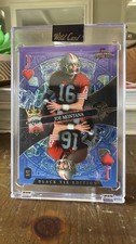 Wild Card Black Tie Edition Joe Montana One of One 1/1 Football Trading Card