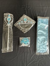 Girls Cosplay Elsa Anna Princess Crown Magic Wand Costume Headband Party 394 