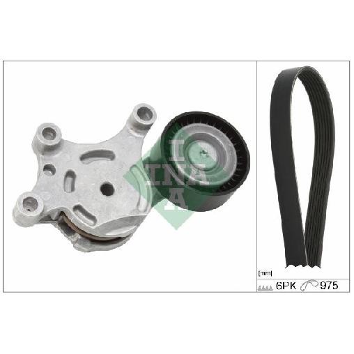 Keilrippenriemensatz FüR Citroen C5 RD RW 1.6 08 Bis 15 INA Y60215980 1611277880-image