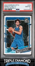 2023 Donruss Optic Dereck Lively II Rated Rookie White Sparkle Prizm PSA 10 A424