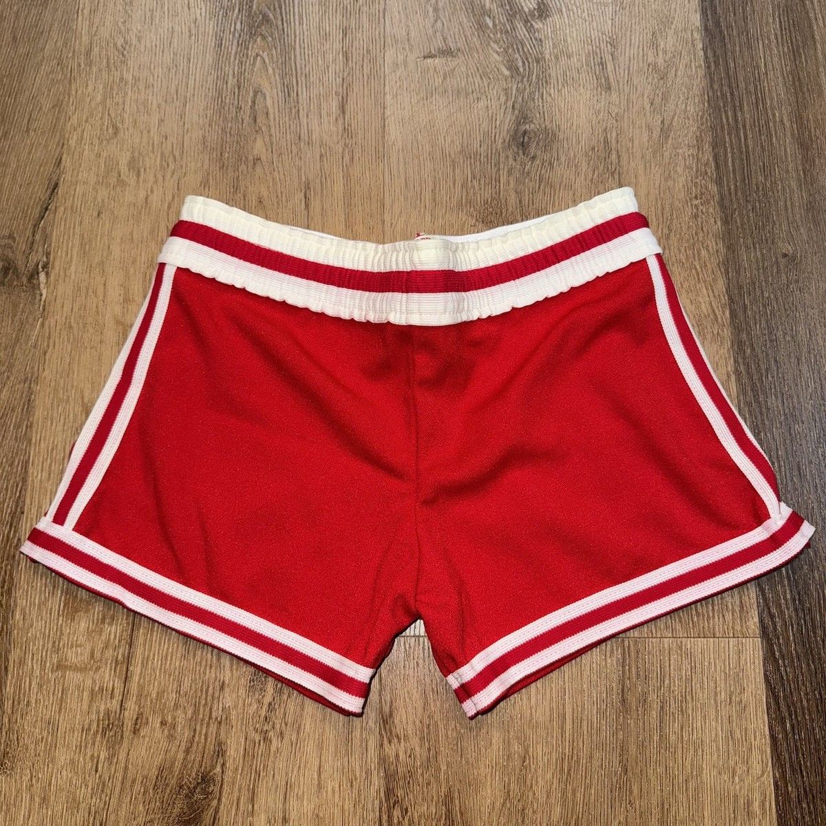 Vtg Sports Belle Shorts Athletic Basketball Gym Polyester Red 70s 80s Men  Medium