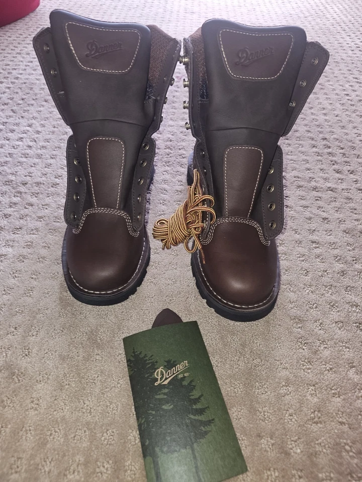 Nuevo Con Caja BOTAS DE TRABAJO DANNER® CANTERA EE. UU. 8" MARRÓN IMPERMEABLES 17305 - 10.5 D Foto 2 de 4