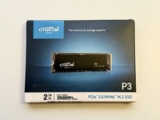 Crucial P3 2TB NVMe Interne SSD M.2 - sehr gu...