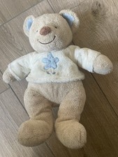 Doudou Peluche Ours Nicotoy The Baby Collection Beige Bar Knuffel Pull Fleur