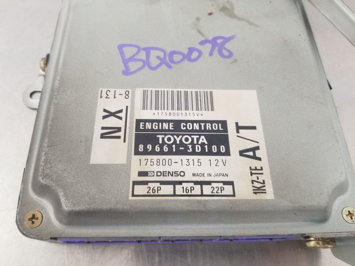 95 TOYOTA HILUX SURF N130 3.0L DIESEL ECM ENGINE CONTROL MODULE