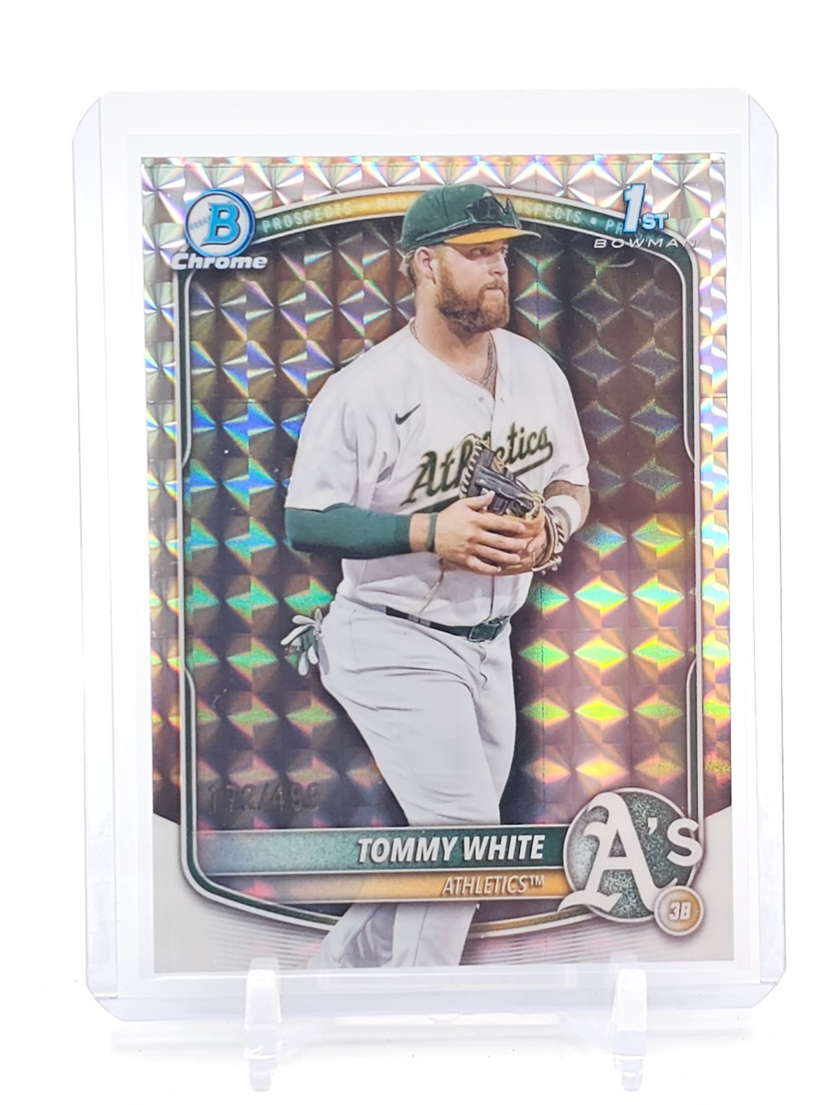 TOMMY WHITE 2025 BOWMAN CHROME GEOMETRIC 1ST ROOKIE /499 #BCP-251 Q3108