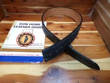 B120 BBW Sz 30" DON HUME Police Duty Buckleless Sam Browne 2.25" Gun Belt