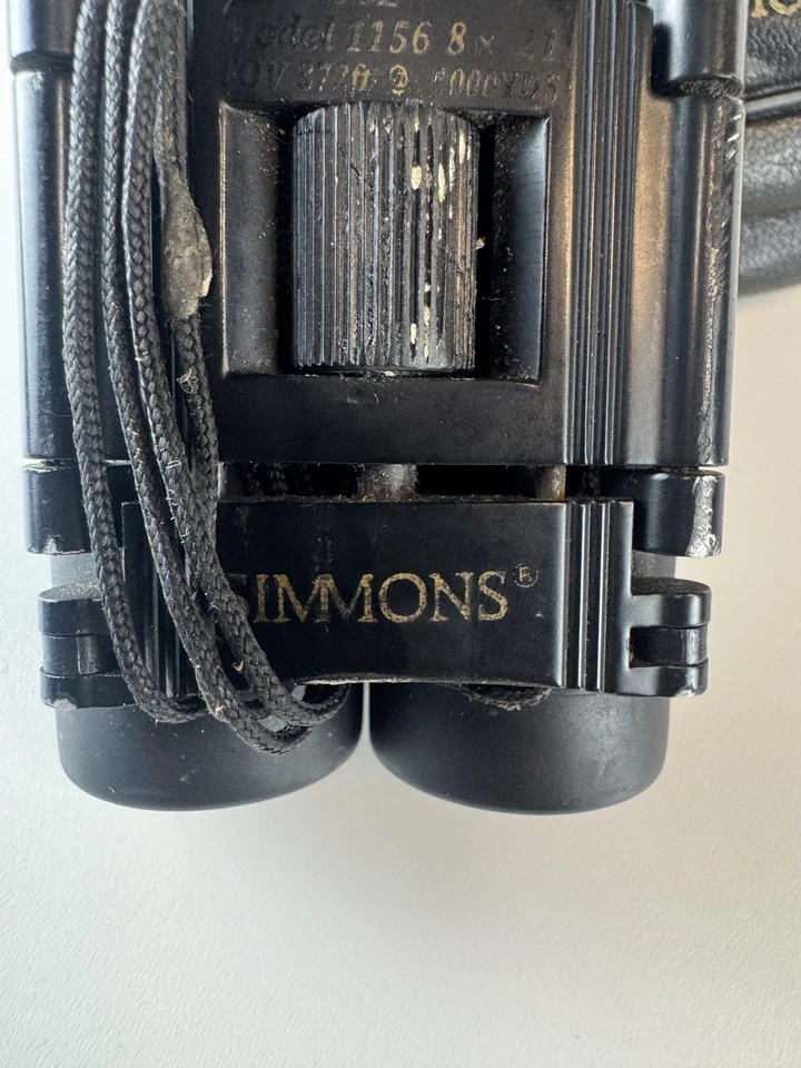 Binoculares plegables compactos Simmons 1156 8x21 negros con estuche cuello cable viaje Foto 4 de 4