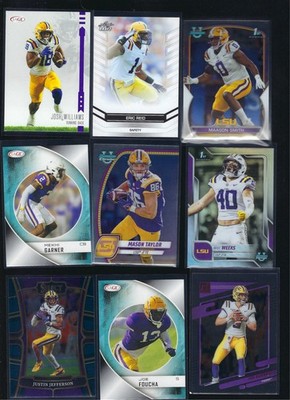 NCAA Football team card lot LSU  Tigers Alumni player set 226A