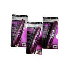 3 Pack Maybelline Volum'Express The Falsies Flared 286 Blackest Black NEW