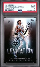 2025 TOPPS LEVITATION #L-10 VICTOR WEMBANYAMA PSA 9