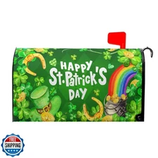Anyako Happy St Patrick's Day Mailbox Covers Magnetic Standard Size 18" X 21"