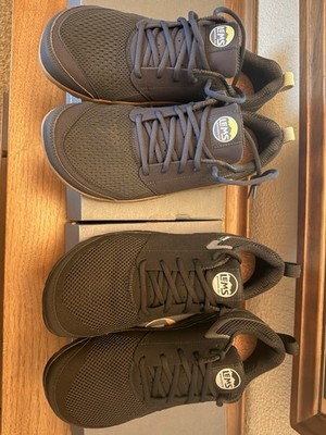 2 pair. Lems Primal Zen Men's Black Lace Up Low Top Athletic Sneakers LEMS117