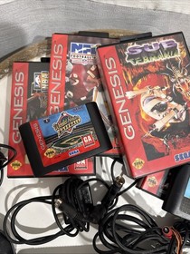 Sega Genesis Console System Bundle W/3 Controllers, 9 Games, Power & RF Cable