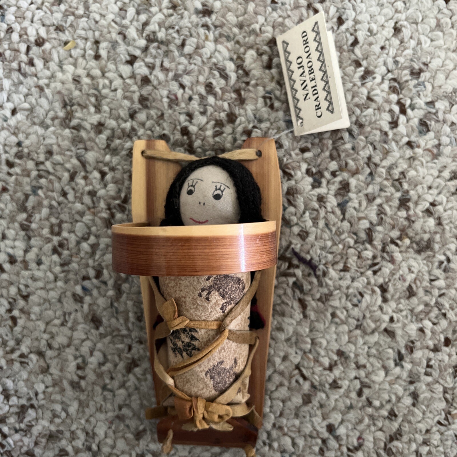 Miniature Navajo Cradleboard doll baby Lisa Benally Native American art