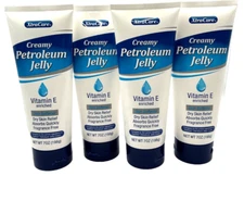 4 Pack - XtraCare Creamy Pertroleum Jelly Vitamin E Enriched Skin Softner 7 oz