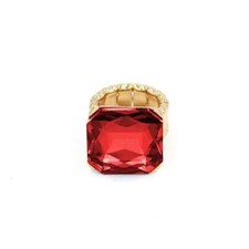 1  GOLD RED SQUARE STRETCH RING  2007 