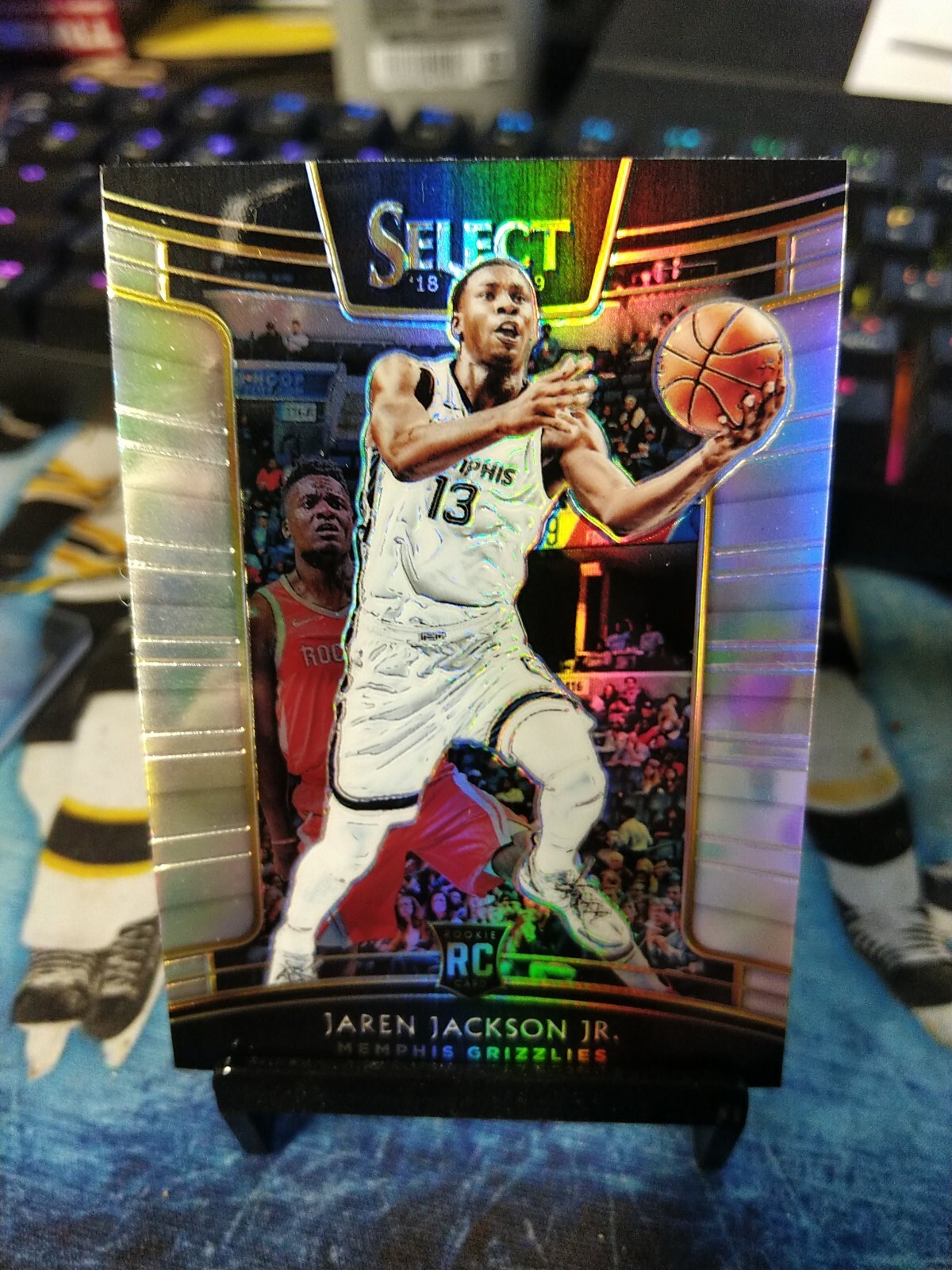2018-19 Select Basketball #35 Jaren Jackson Jr. Silver RC Nice! DVS80