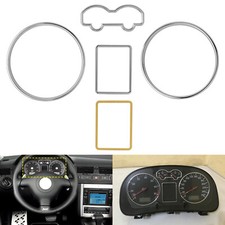 For VW Transport T4 1996-2003 Interior Chrome Dashboard Instrument Gauge Rings