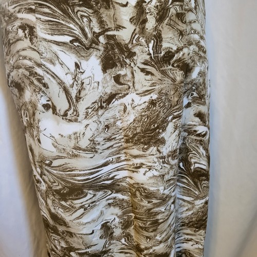 Rachel Zoe Maxi Skirt Size 8 Brown & White Marble Design Fit & Flare NWOT - Picture 6 of 6