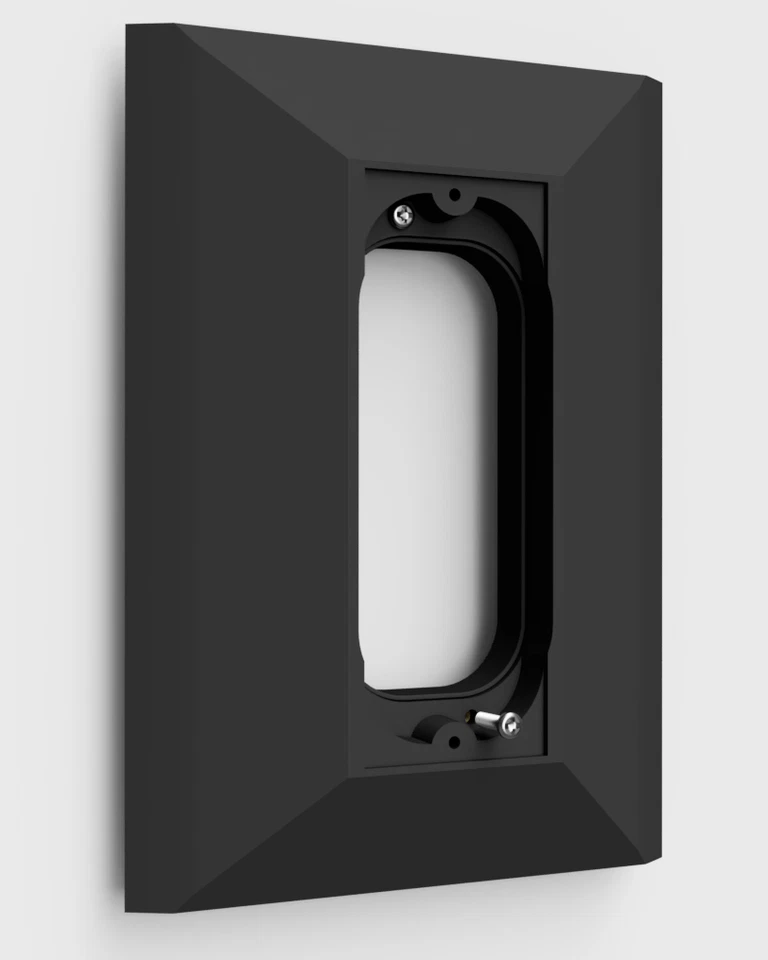 HIDDEN RIVER LAB Ring PRO video Doorbell adapter plate NUTONE and M&S intercom. Hidden screws