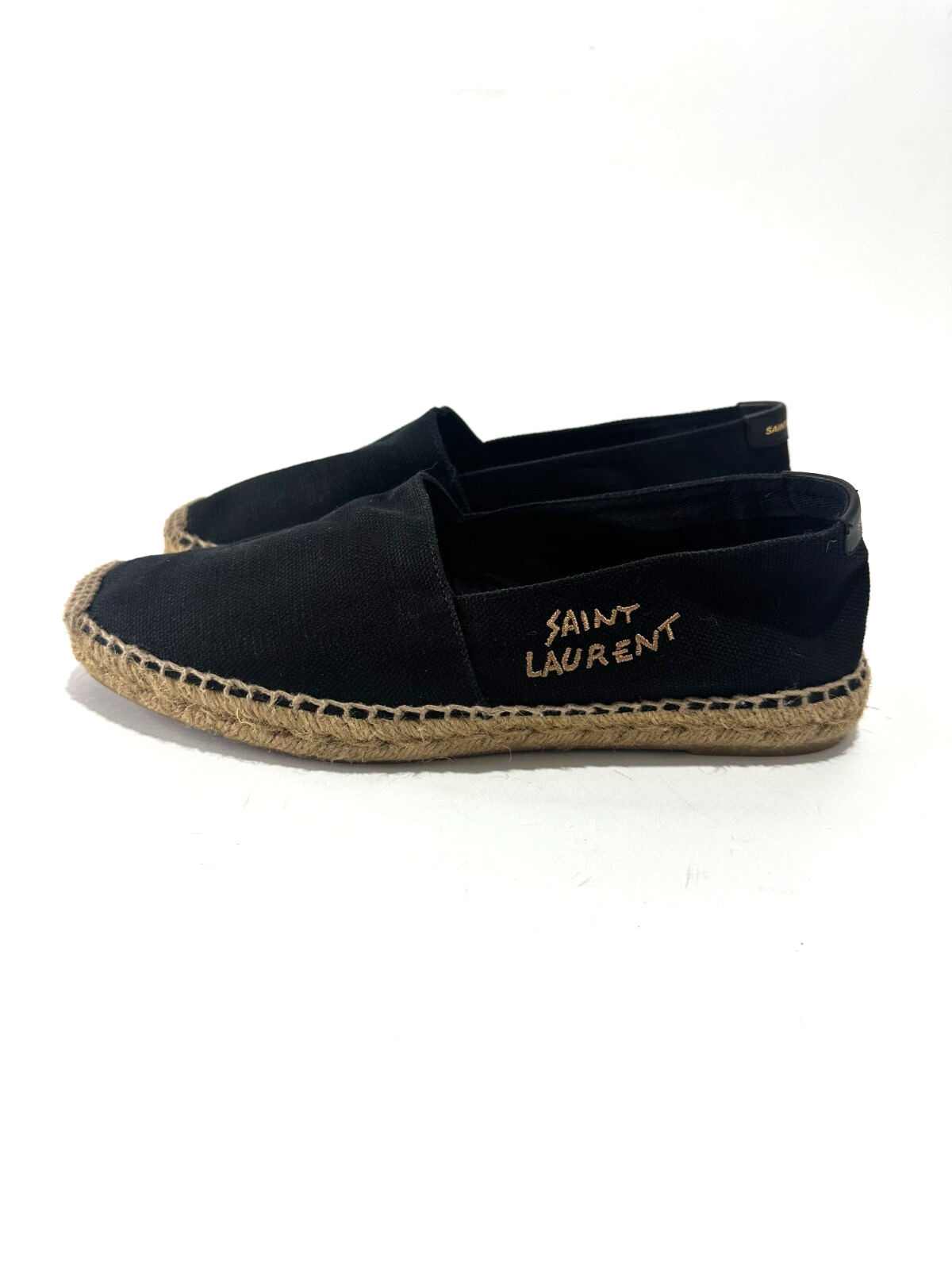 Espadrillas Saint Laurent Paris in tela nera taglia EU 41 11 US 8 UK