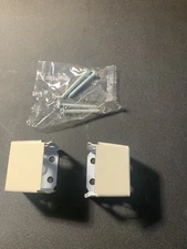 Graber Bali Insignia 1” Mini Blind Bracket With 4 Screws - Alabaster - 1 Pair