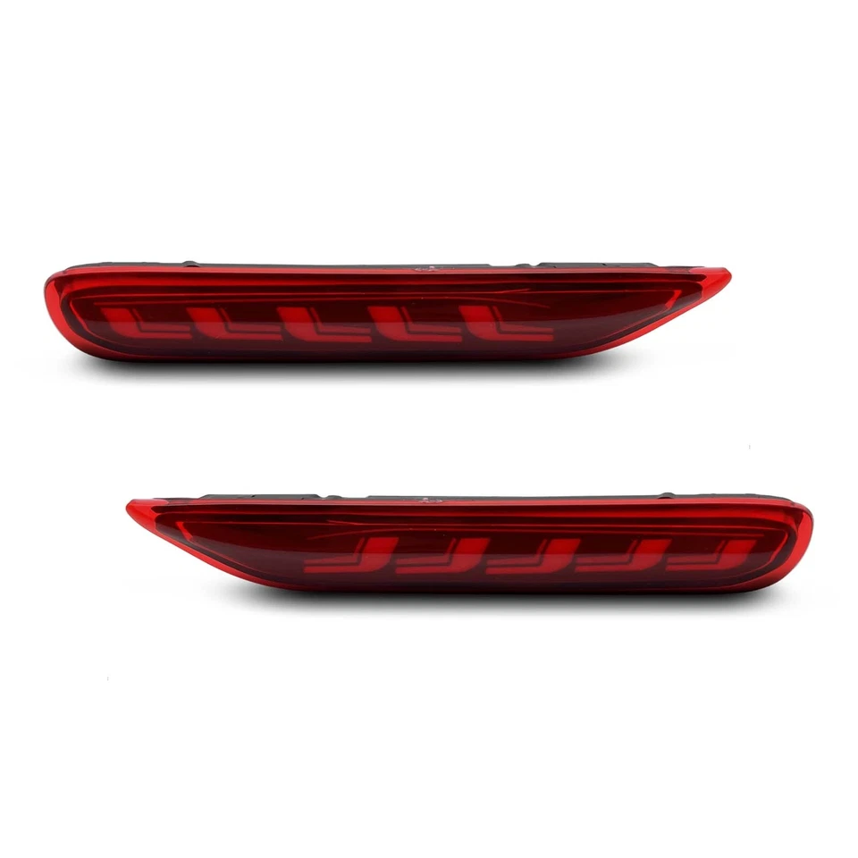 Luces de freno reflector trasero LED señal de giro para Infiniti Q50 Nissan Rogue rojo Foto 2 de 4