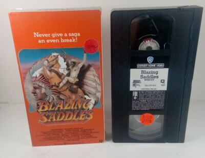 Blazing Saddles VHS 1991 Issue Mel Brooks Gene Wilder Comedy Warner Bros.