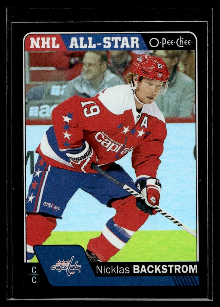 2016-17 O-Pee-Chee Black Rainbow Foil Nicklas Backstrom /100 Washington Capitals