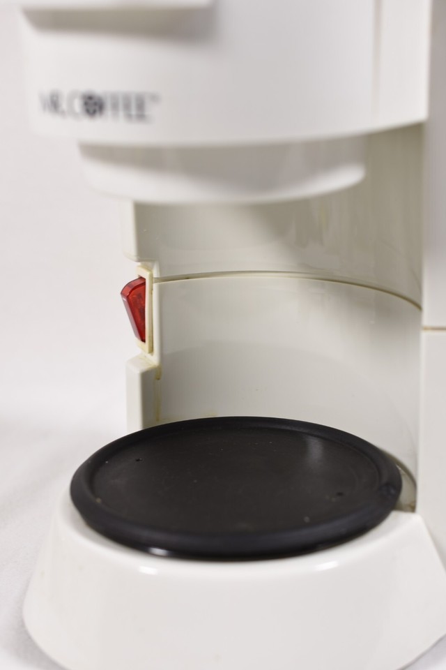 Mr Coffee Model BL4 Mini 4 Cup Drip Filter Maker White Vintage Tested