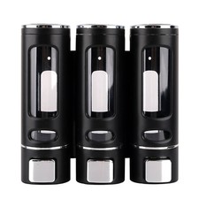 Bathroom Soap Dispenser Set - Wall Mounted for Hand Soap Shower Gel Shampoo