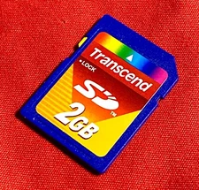 Transcend 2GB SD Secure Digital Memory Card