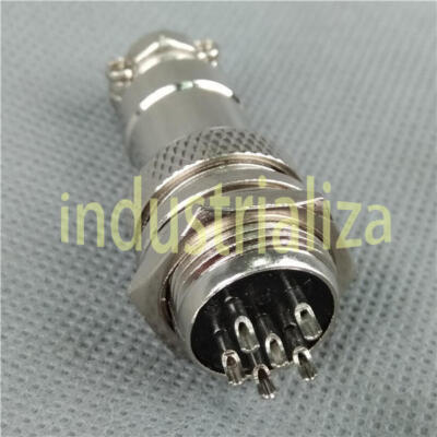 1PCS 6Pin Male Female Panel Chassis Harness AC-DC Power Connector Kit NEW