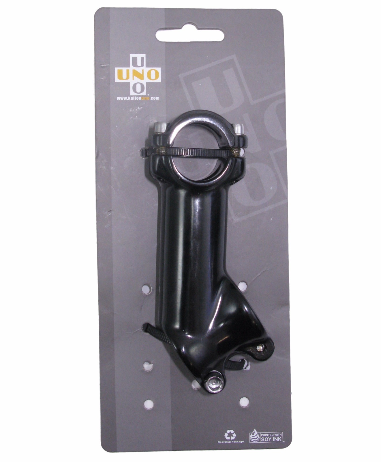 Kalloy UNO 1-1/8" High Rise 35 Degrees x 25.4mm Black Stem Bike Pick Your Length