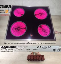 Zanussi ZK64X Kochfeld mit EuroKera® Glaskeramik . 7Takt. Mit Gewährleistung