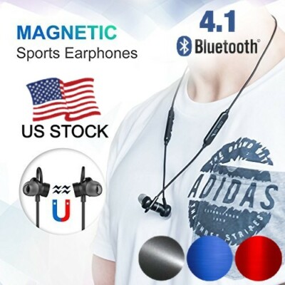 Sports Waterproof Noise Canceling Bluetooth 4.1 Wireless earphone In-Ear Headset