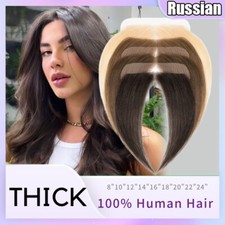 Lace Cover-up Front Receding Hairline Remy Human Hair Piece Patch Toupee Topper