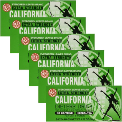 California Dieter'S Drink Extra Strength Tea, 20 Count (Pack of 6)