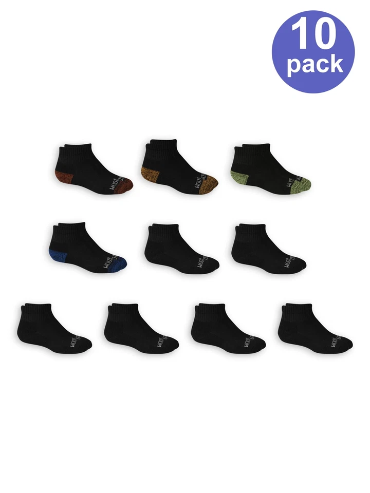 Fruit of the Loom Boys Socks, 10 Pack Ankle Everyday (Little Boys & Big Boys) - Image 3 of 3