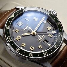 New Longines Spirit Zulu Time 42mm Black Dial GMT Men's Watch L38124632 7