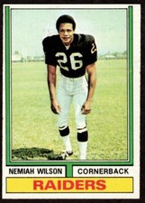 1974 Topps Nemiah Wilson #326 Oakland Raiders 
