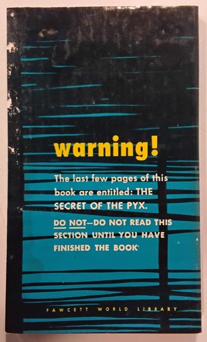 Vintage Mystery Paperback THE PYX By JOHN BUELL Crest 1960 Good Condition - Picture 2 of 3