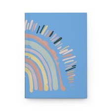 Faithful Rainbow Hardcover Journal Matte in Light Blue