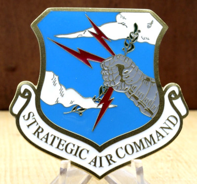 USAF Strategic Air Command Challenge Coin - 1 7/8'' x 1 7/8''