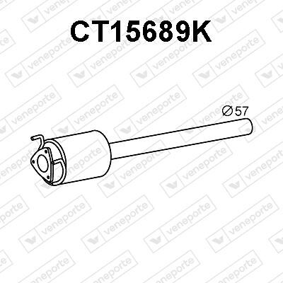 Catalyseur Peugeot Boxer 2.2 HDi en acier inoxydable haute résistance