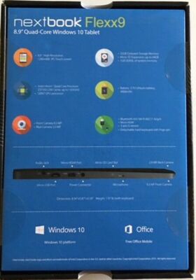 Nextbook Flexx 9 8.9-Inch 32 GB Intel Quad Core 2-in-1 Tablet With