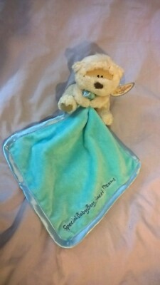 Fizzy Moon Bär blau Tröster Stofftier ''Special Baby Boy, Sweet Dreams'' neu Etikett
