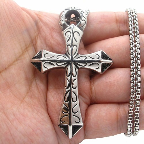 Ankh Cross Pendant In Sterling Silver - Foto 14